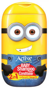 ACTIVE детский шампунь и кондиционер 2в1 MINIONS 280 мл