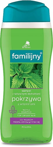 FAMILIJNY шампунь 300 ML КРАПИВА с витамином /для всех типов волос