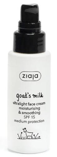 ZIAJA крем для лица ультралегкий увлажняющий и разглаживающий SPF 15 Козье молоко 50ML