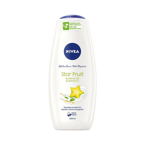 NIVEA гель для душа 500ML CARE&STARFRUIT/ карамболь