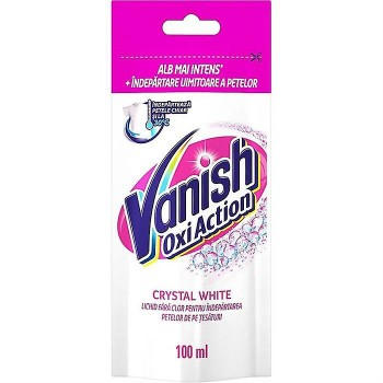 VANISH 100мл Oxi Action WHITE пятновыводитель жидкий