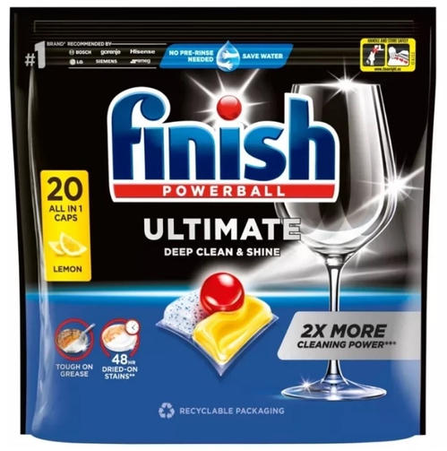 FINISH Tabs 20 ULTIMATE All in one  LEMON/ таблетки для посудомоечных машин 