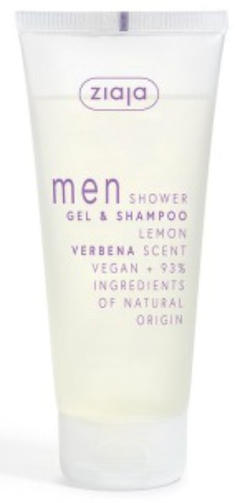 ZIAJA гель для душа и шампунь 2 w 1 200ML муж. ЛИМОН И ВЕРБЕНА