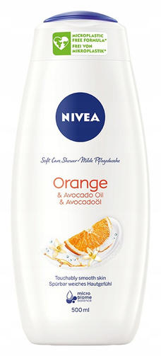 NIVEA гель для душа 500ML CARE&ORANGE/Апельсин
